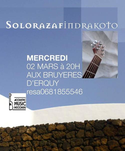 SoloRazafindrakoto en concert aux Bruy&egrave;res d'Erquy