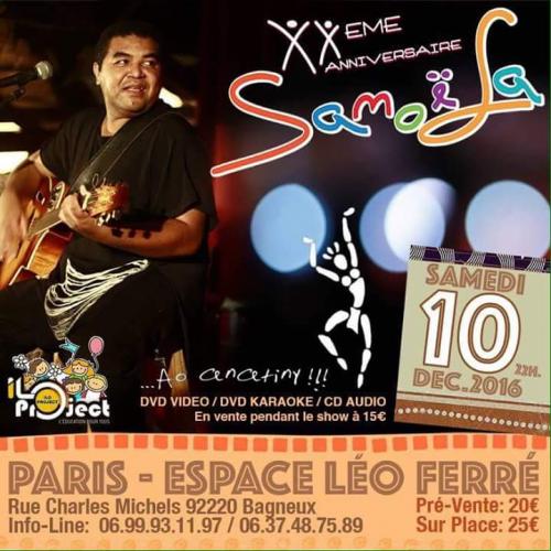 Samoela &agrave;  Paris le 10/12/2016