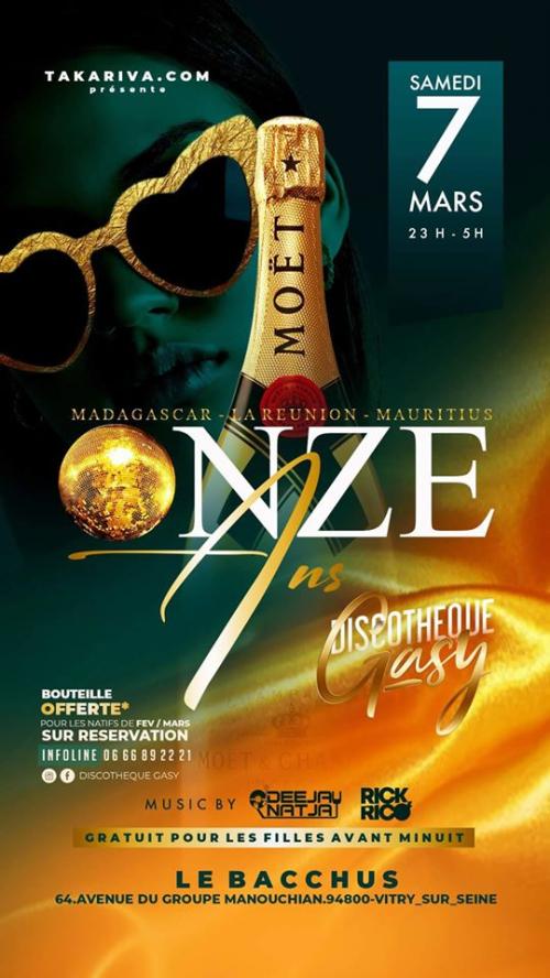 11 ans discoth&egrave;que Gasy