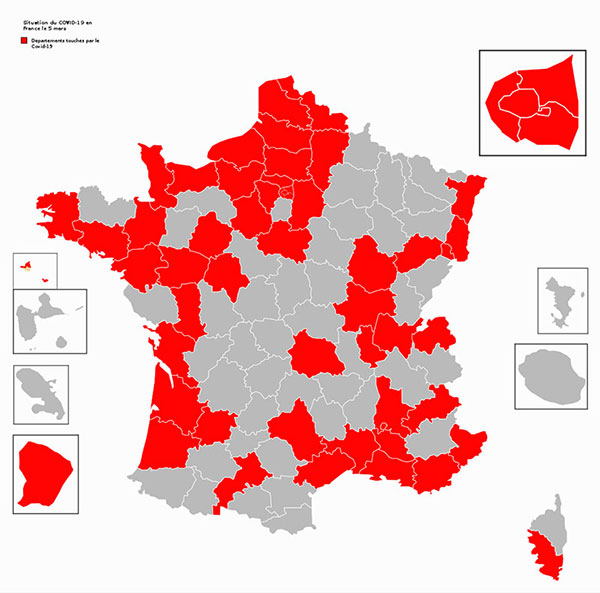 CORONAVIRUS en France, beaucoup de reports des &eacute;v&eacute;nements de la Diaspora